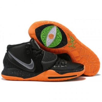 Nike Erkek Kyrie 6 Siyah / Turuncu / Metal Gümüş Basketbol Ayakkabısı Türkiye - CW68UCDK